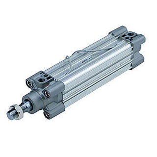 SMC Pneumatic Piston Rod Cylinder, Double Acting, 160mm Stroke, 125mm Bore, Aluminium Alloy Body CP96SD