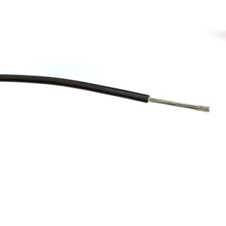 RS PRO Black Hook Up Wire 17 AWG, 32 x 0.2 mm Core Strands, Single Core, PVC Insulation, 100 m Reel, 1.5 kV AC 196-4333