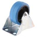 RS PRO Fixed Castor 90 kg Capacity 75 mm Wheel Rubber Steel Frame Zinc Plated 196-4933