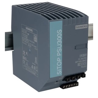 Siemens SITOP PSU300S Switched Mode DIN Rail Power Supply, 3-Phase, 340–550V AC Input, 24–28V DC 10A Output, 240W, IP20, 