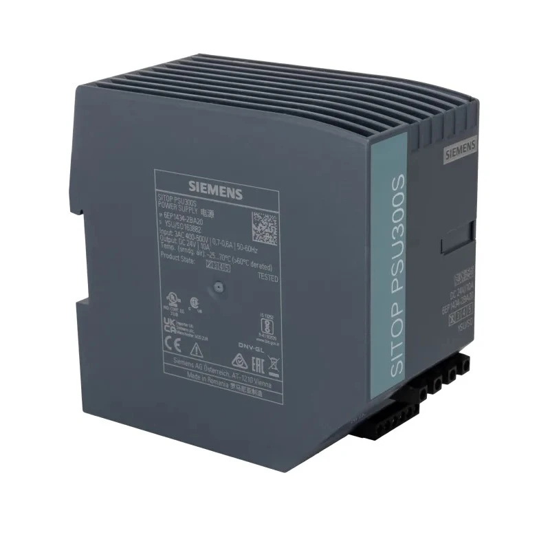 Siemens SITOP PSU300S Switched Mode DIN Rail Power Supply, 3-Phase, 340–550V AC Input, 24–28V DC 10A Output, 240W, IP20, 