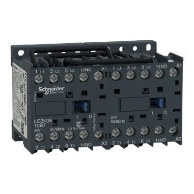 Schneider Electric TeSys K Reversing Contactor 240V AC Coil 3-Pole 9A 4kW 690V AC LC2K0910U7
