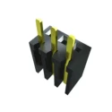Samtec BSW Series Straight Surface PCB Socket, 6 Contacts, 2 Rows, 2.54mm Pitch, Solder, Black Thermoplastic BSW-103-04-S-D