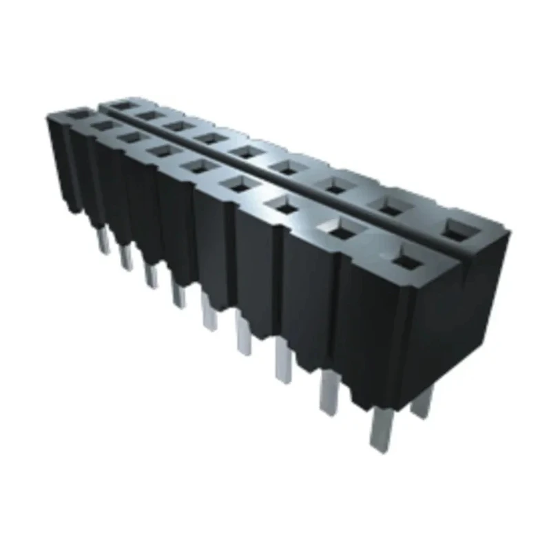 Samtec PCB Socket Straight Through Hole, 2-Contact, 1 Row, 2.54 mm Pitch, Solder, CES-102-01-G-S