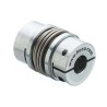 Huco Bellows Coupler, 45 mm OD, 14 mm Bore, 71 mm Length, Clamp Style, Aluminium Hub, Flex K Series 593.45.3838