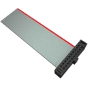 Samtec FFSD Series Flat Ribbon Cable, 1.27 mm Pitch, 20 Conductors, 203.2 mm Length, Polybutylene FFSD-10-D-08.00-01-N-R