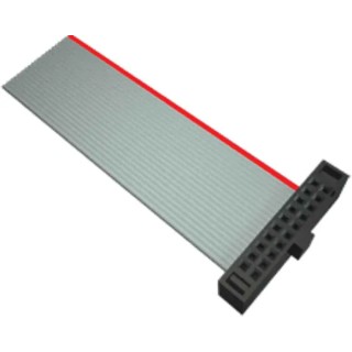 Samtec FFSD Series Flat Ribbon Cable, 1.27 mm Pitch, 20 Conductors, 203.2 mm Length, Polybutylene FFSD-10-D-08.00-01-N-R
