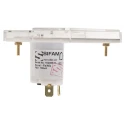 Sifam Tinsley Analogue Panel Ammeter 25 A AC/DC, 32.3 mm x 73.7 mm, ±1.5 to ±2.5% Accuracy, Moving Coil IS 11002