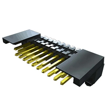 Samtec FSH Series Right Angle Surface PCB Header, 10 Contact(s), 1.27 mm Pitch, 2 Row, Shrouded FSH-105-04-L-RA