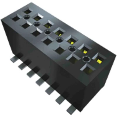 Samtec FLE Series Vertical Surface PCB Socket, 20 Contacts, 2 Row, 1.27 mm Pitch, Gold Phosphor Bronze FLE-110-01-G-DV-TR