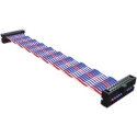 Samtec FFTP Series Ribbon Cable IDC 1.27 mm Pitch Polyvinyl Chloride 457.2 mm Length FFTP-25-D-18.00-01-N
