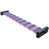 Samtec FFTP Series Ribbon Cable IDC 1.27 mm Pitch Polyvinyl Chloride 457.2 mm Length FFTP-25-D-18.00-01-N