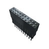 Samtec ESQ Series Straight Through Hole PCB Socket, 26-Contact, 2 Row, 2.54 mm Pitch, 5.7A, Solder, Black ESQ-113-12-L-D