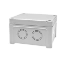 RS PRO Polycarbonate General Purpose Enclosure IP65 IK07 IK08 110x110x65 mm Grey Lid 197-2022