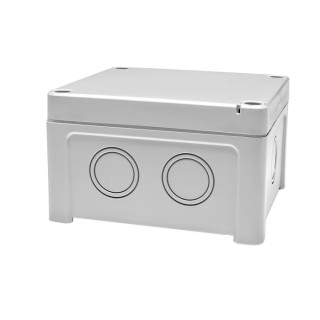 RS PRO Polycarbonate General Purpose Enclosure IP65 IK07 IK08 110x110x65 mm Grey Lid 197-2022