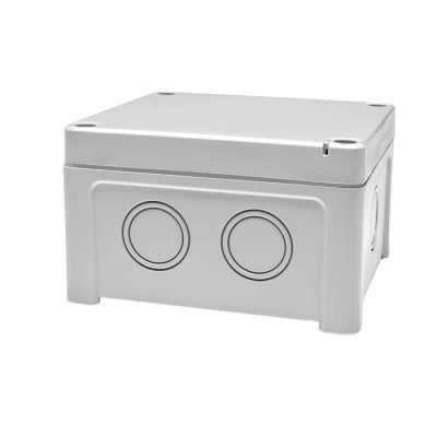 RS PRO Polycarbonate General Purpose Enclosure IP65 IK07 IK08 110x110x65 mm Grey Lid 197-2022