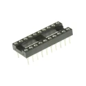 Winslow 2.54 mm Pitch Vertical 20 Way Through Hole Turned Pin Open Frame DIL Socket 5A W30520TTRC