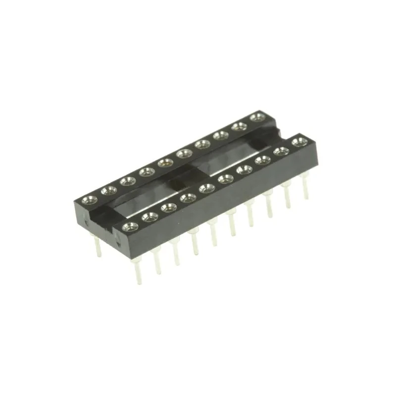 Winslow 2.54 mm Pitch Vertical 20 Way Through Hole Turned Pin Open Frame DIL Socket 5A W30520TTRC