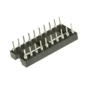 Winslow 2.54 mm Pitch Vertical 20 Way Through Hole Turned Pin Open Frame DIL Socket 5A W30520TTRC