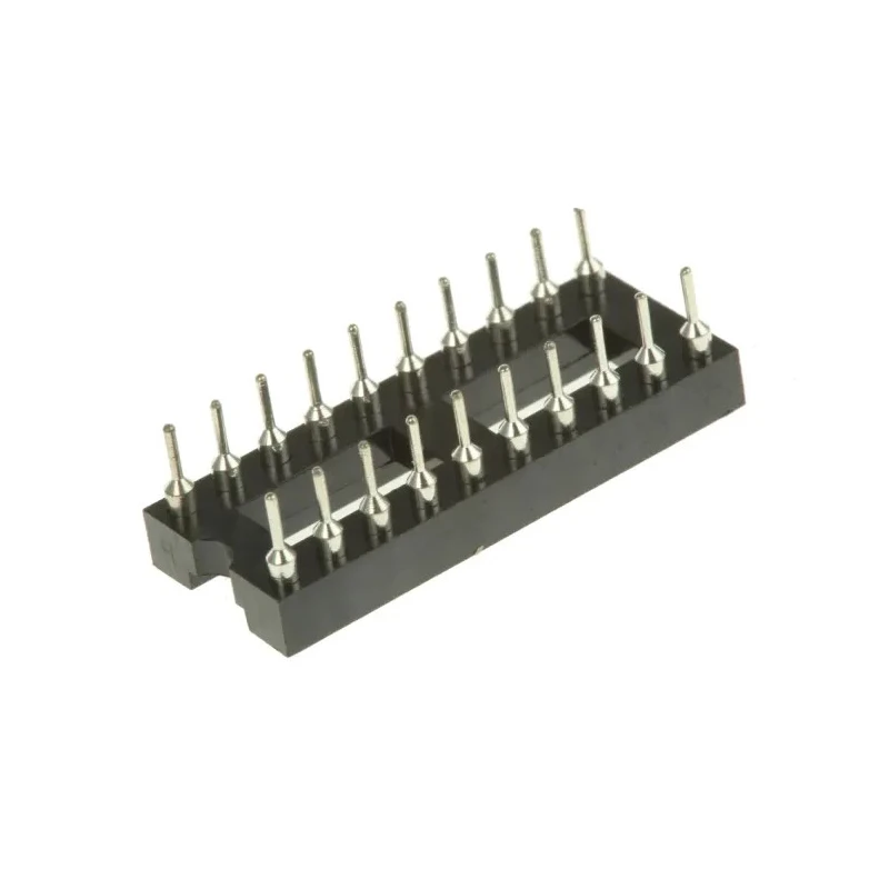 Winslow 2.54 mm Pitch Vertical 20 Way Through Hole Turned Pin Open Frame DIL Socket 5A W30520TTRC