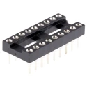 Winslow Vertical 18-Way Through Hole DIL Socket, 2.54 mm Pitch, Turned Pins, Open Frame, 5A W30518TTRC