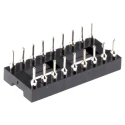 Winslow Vertical 18-Way Through Hole DIL Socket, 2.54 mm Pitch, Turned Pins, Open Frame, 5A W30518TTRC