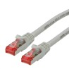 Roline Cat6 Ethernet Cable, 8 Core, Grey, 2m, Shielded, Low Smoke Zero Halogen,