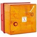 Clifford & Snell Amber Flashing Beacon Bulkhead Mount, 265V AC, Xenon, IP65 FL40