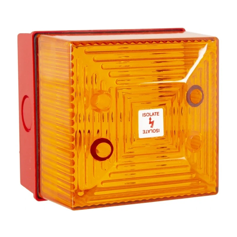 Clifford & Snell Amber Flashing Beacon Bulkhead Mount, 265V AC, Xenon, IP65 FL40