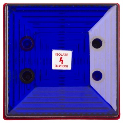 Clifford & Snell SD40 Series Blue Beacon 28.5V DC Steady LED IP65 Bulkhead/Wall Mount 