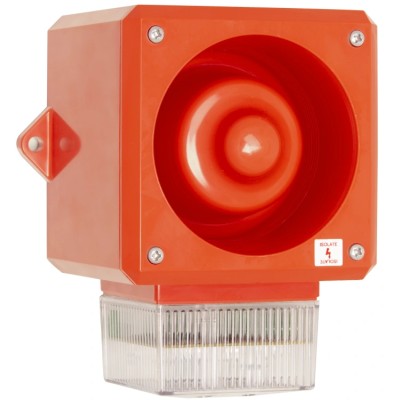Clifford & Snell Beacon-Sounder Combination 105dB, Bulkhead/Wall Mount, IP65, LED, 26.4V DC YL5IS