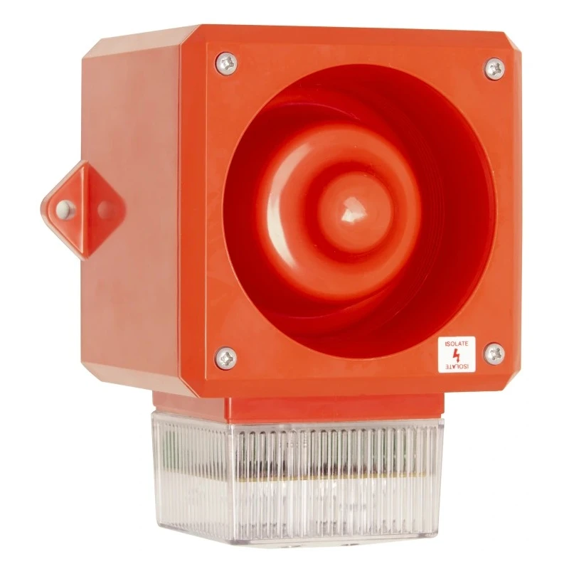 Clifford & Snell Beacon-Sounder Combination 105dB, Bulkhead/Wall Mount, IP65, LED, 26.4V DC YL5IS