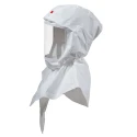 3M White Polypropylene Protective Hood, Reusable, Dust Resistant, Liquid Splash Resistant S-707