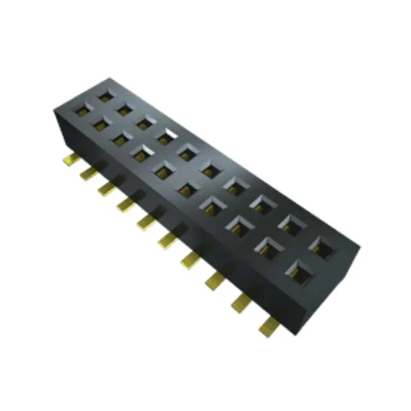 Samtec CLP Series Straight Surface PCB Socket, 5 Contacts, 2 Rows, 1.27 mm Pitch, Solder, 395V, CLP-105-02-L-D-BE