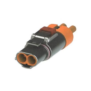Amphenol Industrial Heavy Duty Power Connector Cable Crimp 2 Way 60A 1.0kV PL182X-61-4