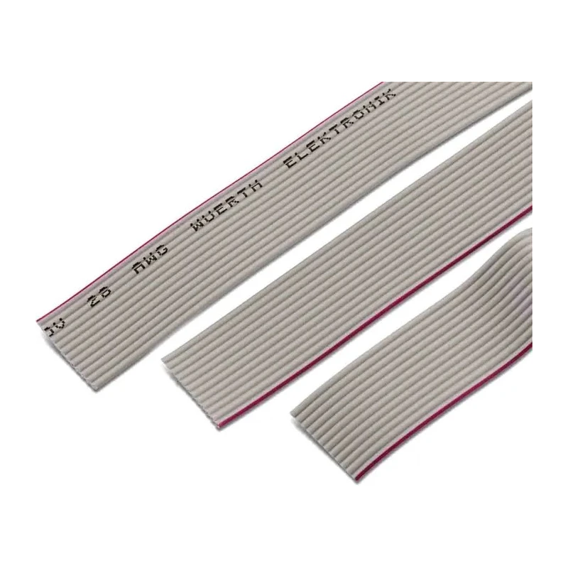 Wurth Elektronik WR-CAB Series Flat Ribbon Cable 1.27 mm Pitch, 16 Conductors, 28AWG, 1 m Length, 300V, PVC 63911615521CAB