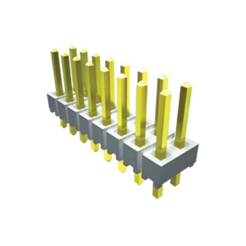 Samtec HTSW Series Straight Through Hole Pin Header, 2 Contacts, 2.54 mm Pitch, Single Row, Unshrouded HTSW-102-07-TM-S