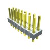 Samtec HTSW Series Straight Through Hole Pin Header, 3 Contacts, 2.54 mm Pitch, 1 Row, Unshrouded HTSW-103-08-LM-S