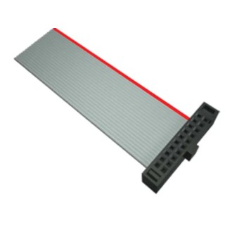 Samtec FFSD Series Flat IDC Ribbon Cable 1.27 mm Pitch, 20 Conductors, 50.8 mm, Grey FFSD-10-D-02.00-01-N-R