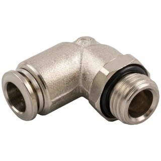 RS PRO Pneumatic Fitting 10mm Push-in, Male, 3/8 in G Thread Nickel Plated Brass 57 Series 197-7752