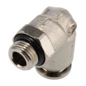 RS PRO 57 Series Pneumatic Fitting 6mm Push-in Male G 1/8 in Nickel Plated Brass 197-7744