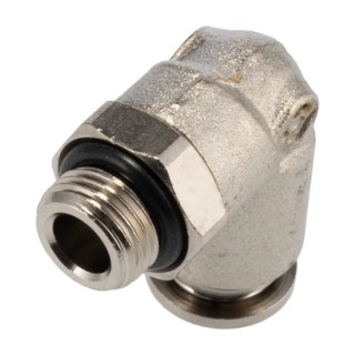 RS PRO 57 Series Pneumatic Fitting 6mm Push-in Male G 1/8 in Nickel Plated Brass 197-7744