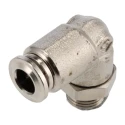 RS PRO 57 Series Pneumatic Fitting 6mm Push-in Male G 1/8 in Nickel Plated Brass 197-7744