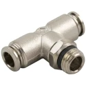 RS PRO Pneumatic Fitting 8mm Push-in, Male, Nickel Plated Brass, Series 57 197-7782