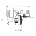 RS PRO Pneumatic Fitting 8mm Push-in, Male, Nickel Plated Brass, Series 57 197-7782