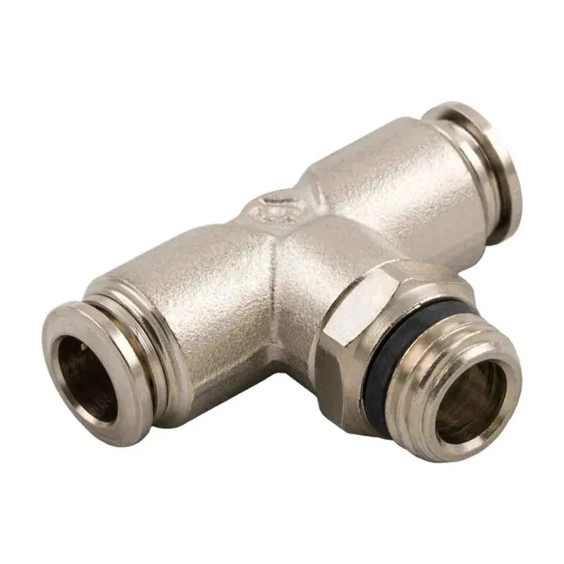 RS PRO 57 Series Pneumatic Fitting 12mm Push-in, Male, Nickel Plated Brass, 197-7790
