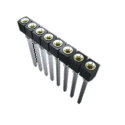Samtec SS Series PCB Socket, Through Hole, 1 Contact, 1 Row, 2.54 mm Pitch, Solder, Gold Plated, SS-101-T-2