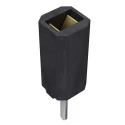 Samtec SSA Series Straight Through Hole PCB Socket, 7-Contact, 1 Row, 2.54 mm Pitch, Solder, Polyester, Female, SSA-107-S-T