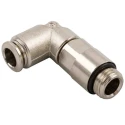 RS PRO 57 Series Pneumatic Fitting, 8mm Push-in, Male, G 1/8 in, Nickel Plated Brass, 197-7766