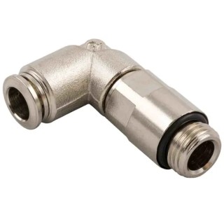 RS PRO 57 Series Pneumatic Fitting, 8mm Push-in, Male, G 1/8 in, Nickel Plated Brass, 197-7766